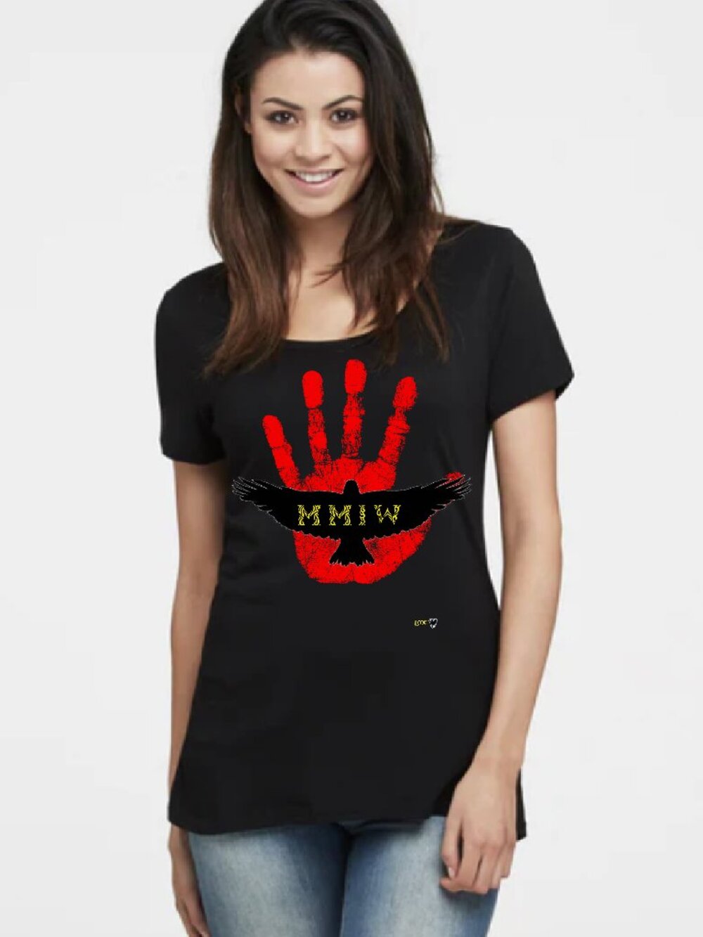 NWT. WOMENS MMIW T-SHIRT